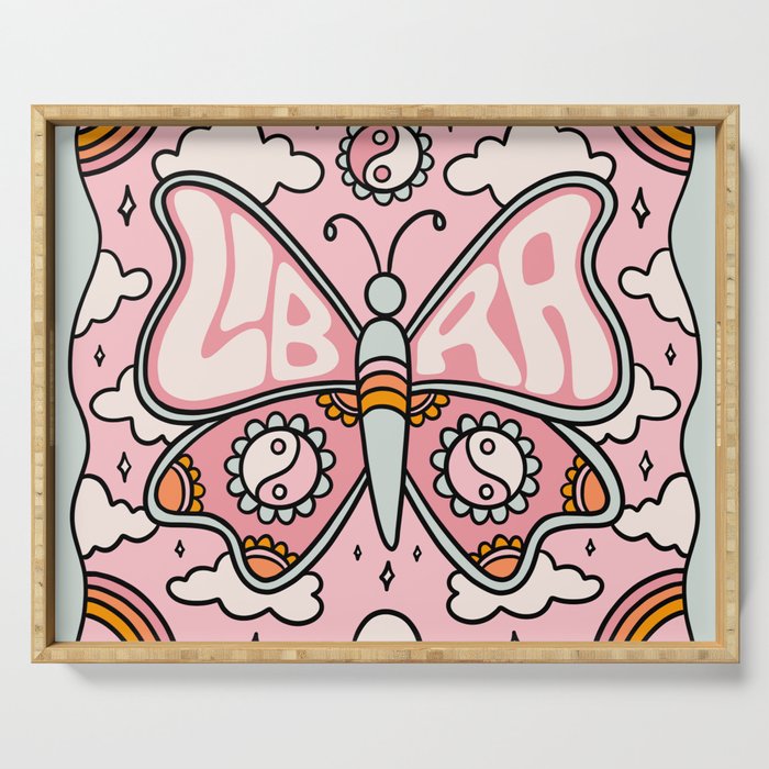 Libra Butterfly Serving Tray Gallery Image 1
