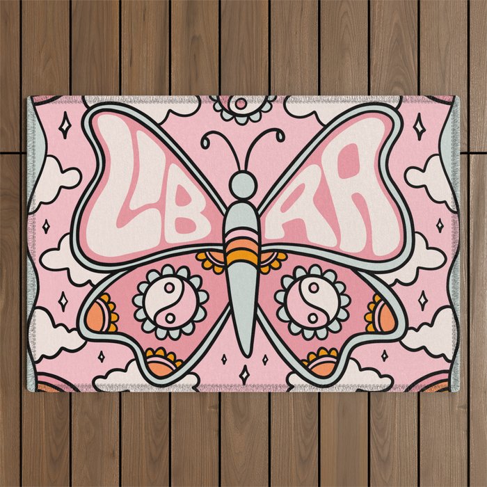 Libra Butterfly Outdoor Rug Gallery Image 1