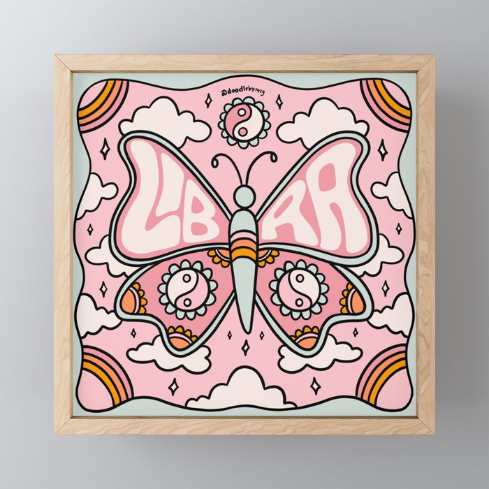 Libra Butterfly Mini Art Print Gallery Image 1