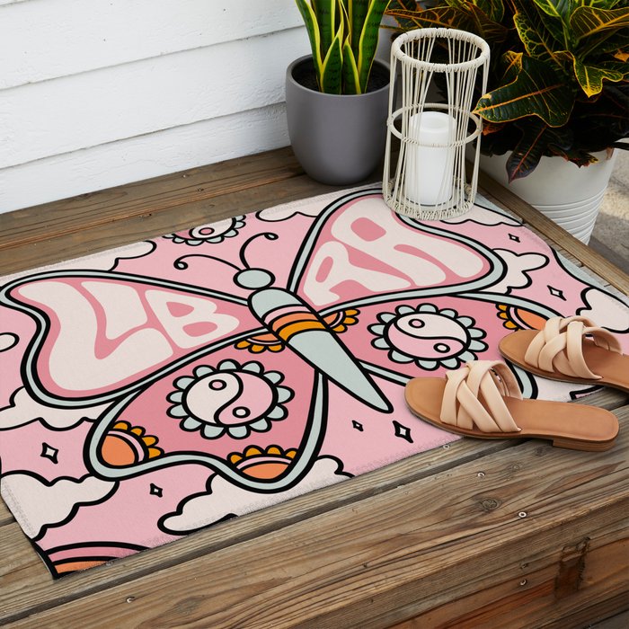 Libra Butterfly Outdoor Rug Gallery Image 2