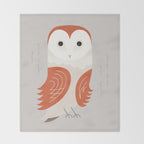 Barn Owl, Bird of United Kingdom Throw Blanket Gallery Image 2