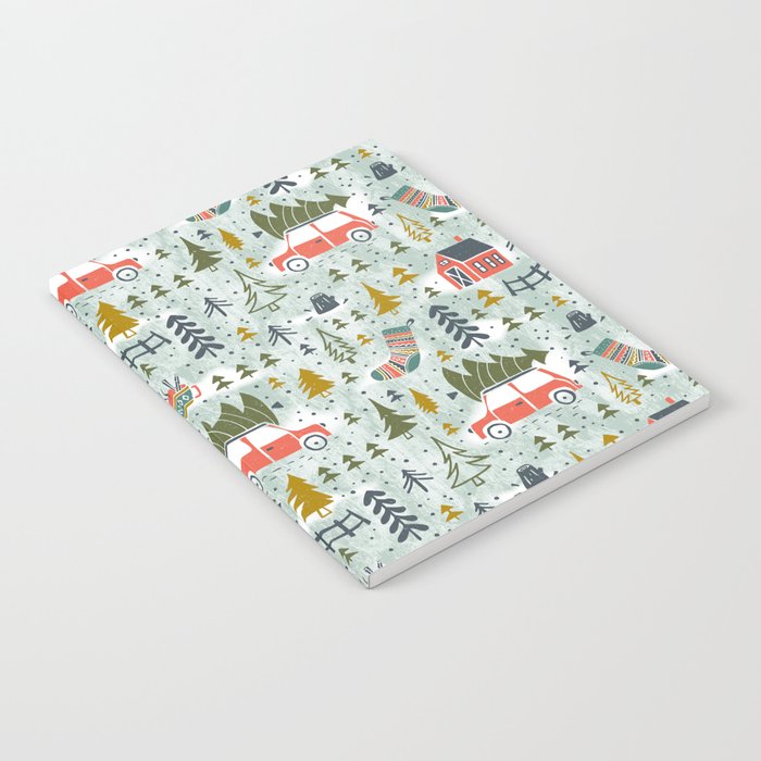 Home For The Holidays Blush Mint Christmas Notebook Gallery Image 2