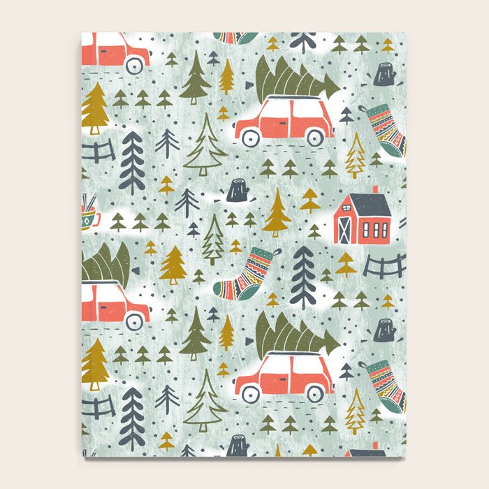 Home For The Holidays Blush Mint Christmas Notebook Gallery Image 4