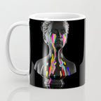 The Girl With Stars In Her Eyes (On Black) Coffee Mug Gallery Image 3