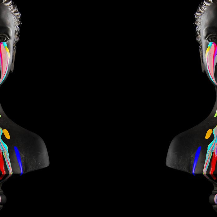 The Girl With Stars In Her Eyes (On Black) Coffee Mug Gallery Image 2