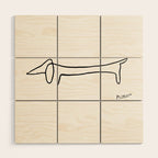 Picasso's sausage dog Wood Wall Art Gallery Image 1