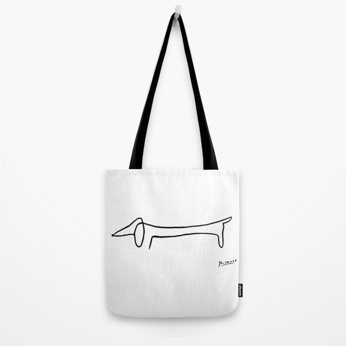 Picasso's sausage dog Tote Bag Gallery Image 2