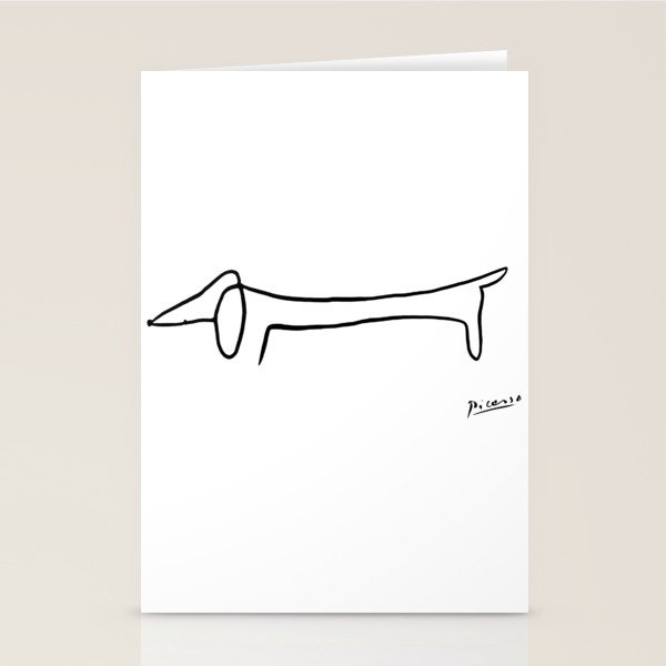 Picasso's sausage dog Stationery Card Gallery Image 2