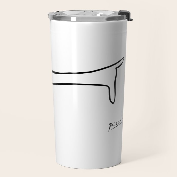 Picasso's sausage dog Travel Mug Gallery Image 2