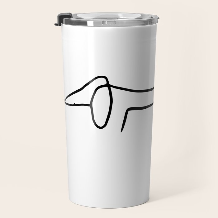 Picasso's sausage dog Travel Mug Gallery Image 3