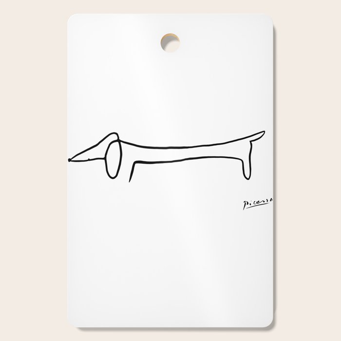 Picasso's sausage dog Cutting Board Gallery Image 1