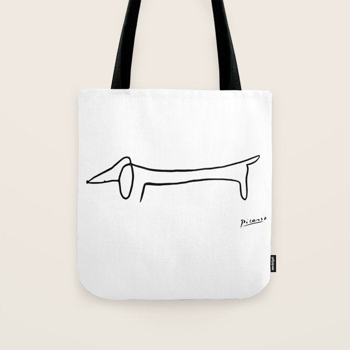 Picasso's sausage dog Tote Bag Gallery Image 1