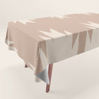 Geometric Southwestern Minimalism - Neutral Natural Beige Tablecloth Gallery Image 1