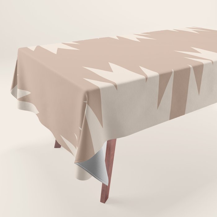 Geometric Southwestern Minimalism - Neutral Natural Beige Tablecloth Gallery Image 1