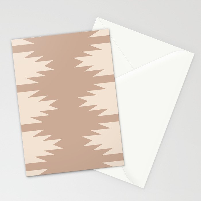 Geometric Southwestern Minimalism - Neutral Natural Beige Stationery Card Gallery Image 2