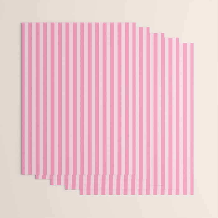 Striped Vertical 2 Pink Wrapping Paper Gallery Image 3