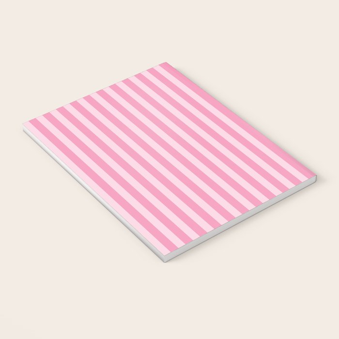 Striped Vertical 2 Pink Notebook Gallery Image 3