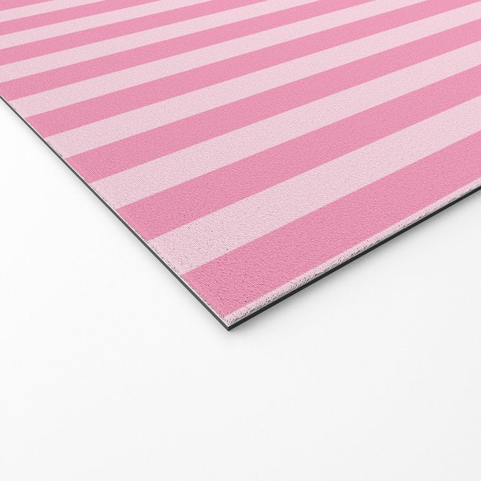 Striped Vertical 2 Pink Welcome Mat Gallery Image 2