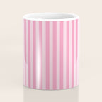 Striped Vertical 2 Pink Coffee Mug Gallery Image 4