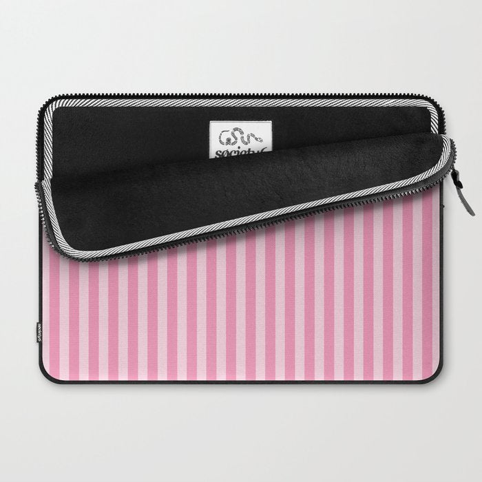 Striped Vertical 2 Pink Laptop Sleeve Gallery Image 2
