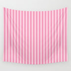 Striped Vertical 2 Pink Wall Tapestry Gallery Image 4