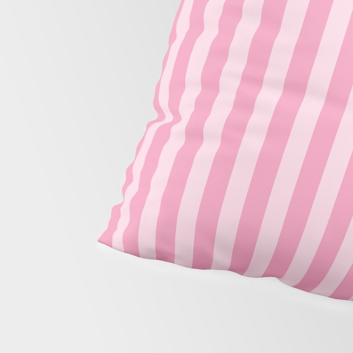 Striped Vertical 2 Pink Pillow Sham Gallery Image 4