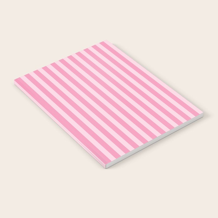Striped Vertical 2 Pink Notebook Gallery Image 1