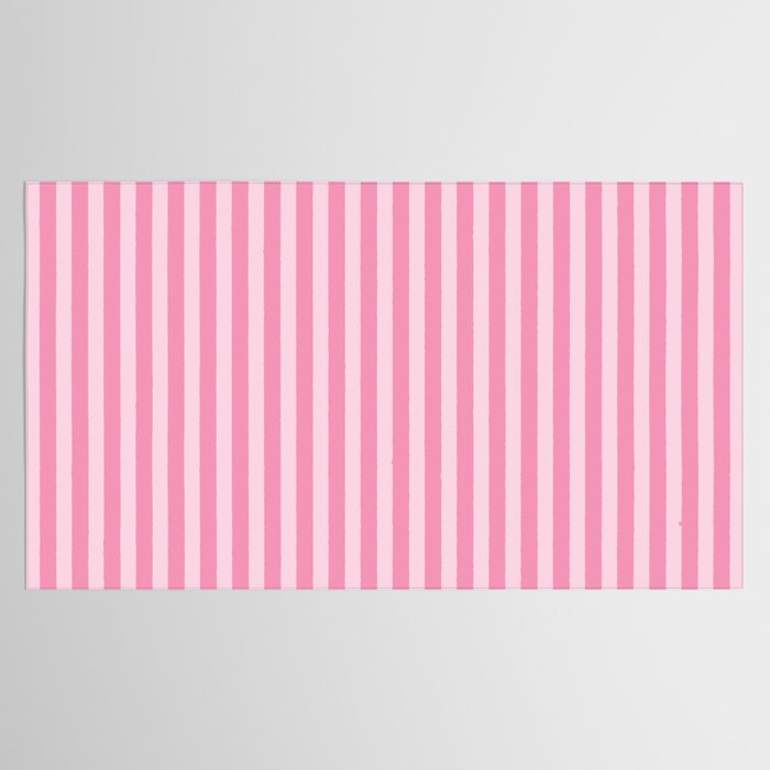 Striped Vertical 2 Pink Tablecloth Gallery Image 2