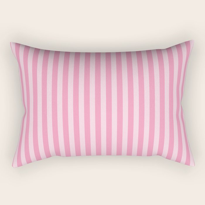 Striped Vertical 2 Pink Rectangular Pillow Gallery Image 2