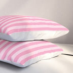 Striped Vertical 2 Pink Pillow Sham Gallery Image 3