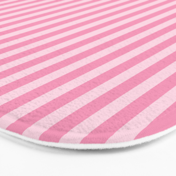 Striped Vertical 2 Pink Bath Mat Gallery Image 3