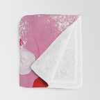 CANVAS: Viva Magenta 01 | Abstract Brushstrokes Throw Blanket Gallery Image 3