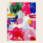 CANVAS: Viva Magenta 01 | Abstract Brushstrokes Poster Gallery Image 4