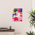 CANVAS: Viva Magenta 01 | Abstract Brushstrokes Poster Gallery Image 2