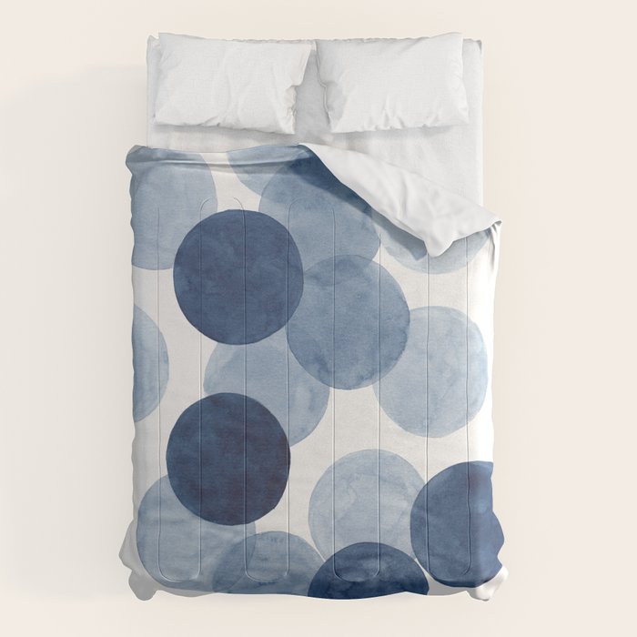 Indigo Ombre Circles Comforter Gallery Image 6