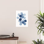 Indigo Ombre Circles Poster Gallery Image 2