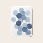 Indigo Ombre Circles Bath Mat Gallery Image 1