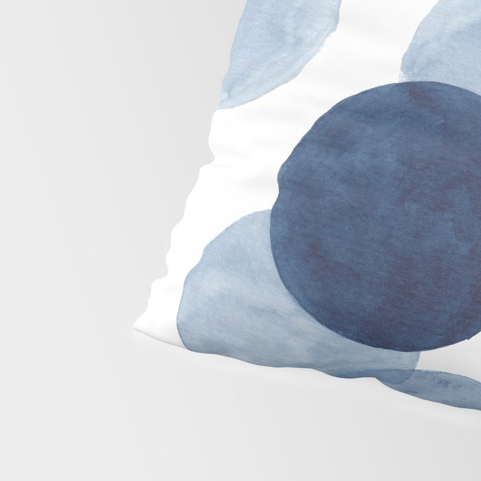 Indigo Ombre Circles Pillow Sham Gallery Image 4