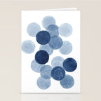 Indigo Ombre Circles Stationery Card Gallery Image 2