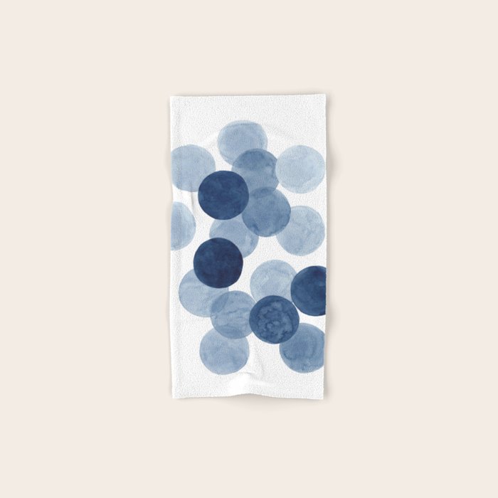 Indigo Ombre Circles Towels Gallery Image 1