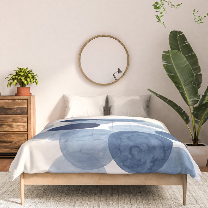 Indigo Ombre Circles Comforter Gallery Image 3