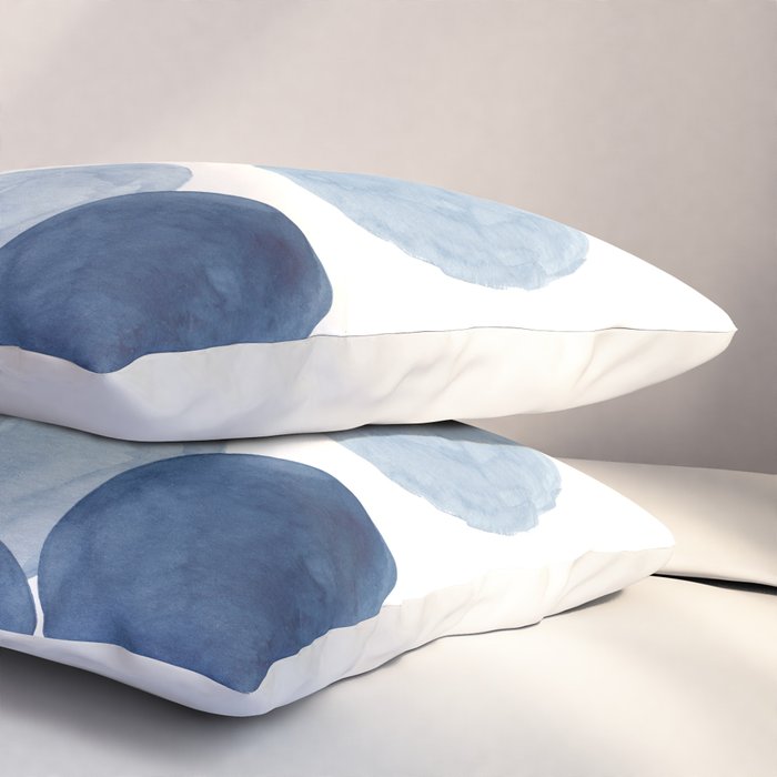 Indigo Ombre Circles Pillow Sham Gallery Image 3