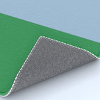 Color Block Minimalist Light Blue and Green Striped Solid Rug Gallery Image 4