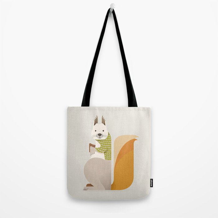 Whimsical Red Squirrel Tote Bag Gallery Image 2