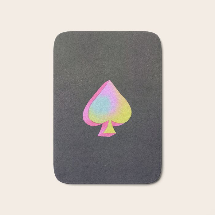 Iridescent Spade Bath Mat Gallery Image 1