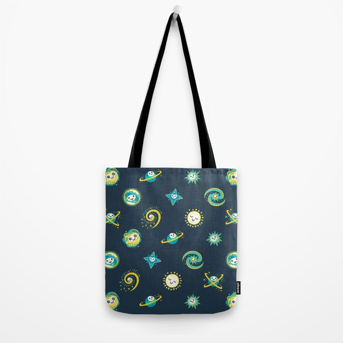 Pastel space pattern - dark Tote Bag Gallery Image 2