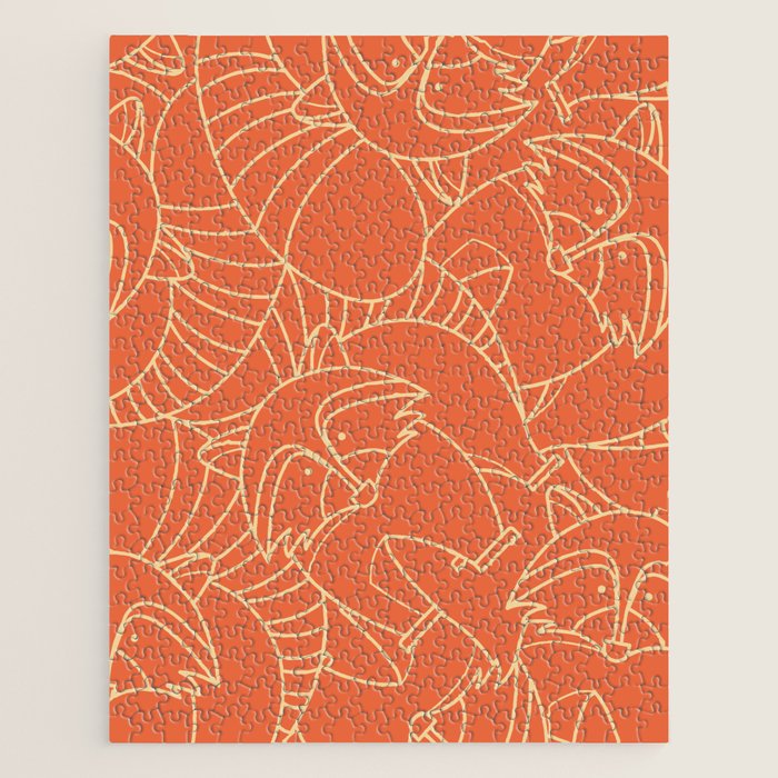 Minimalist Raccoon Jigsaw Puzzle Gallery Image 1