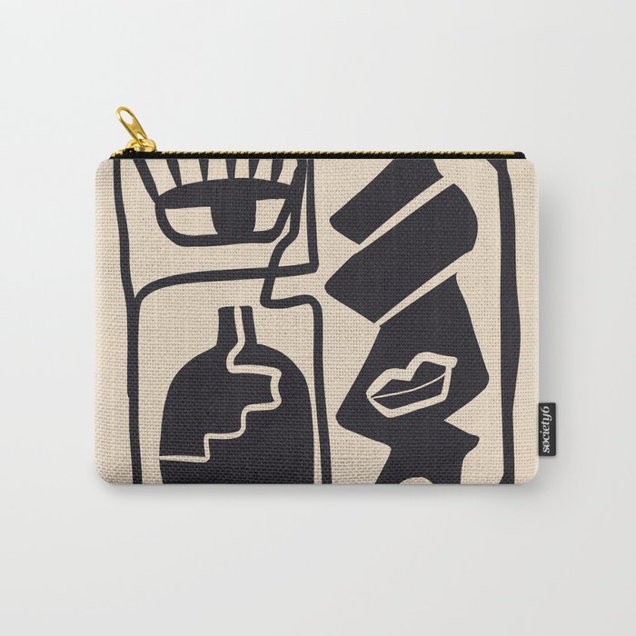 Modern Abstract Minimal Shapes 53 Carry All Pouch Gallery Image 1