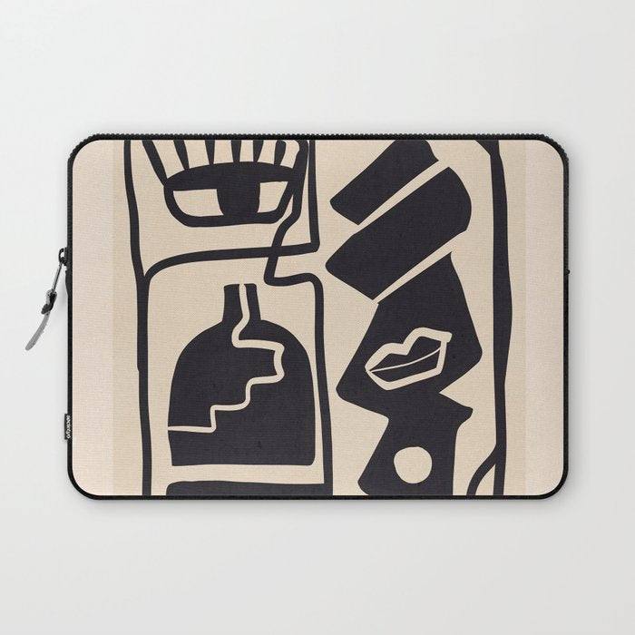 Modern Abstract Minimal Shapes 53 Laptop Sleeve Gallery Image 1