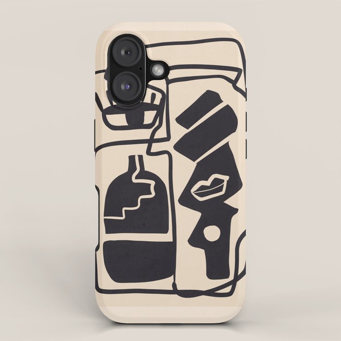 Modern Abstract Minimal Shapes 53 iPhone Case Gallery Image 1